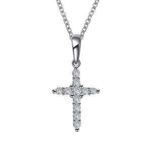 0.33 CTW Cross Pendant Necklace