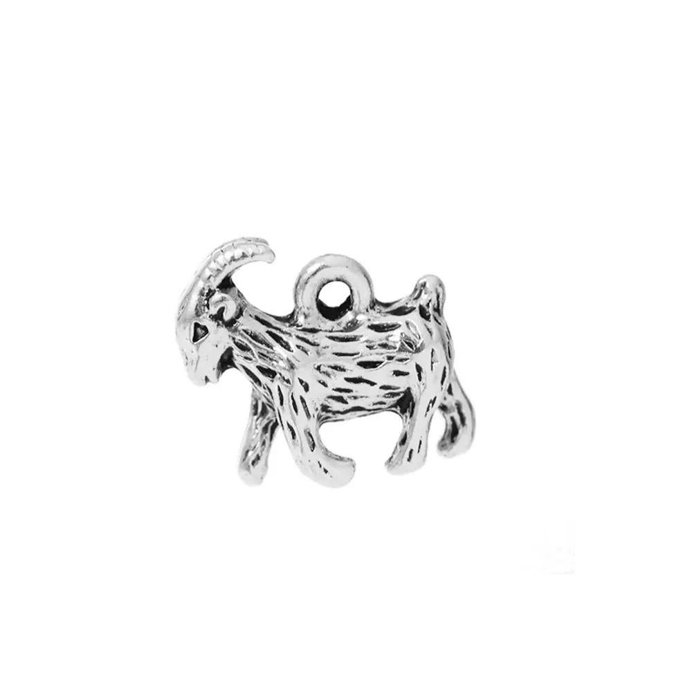 10 Pcs Tibetan Silver GOAT SHEEP 17mm x 13mm Charms Pendants, Lead & Nickel Free Metal Charms Pendants Beads