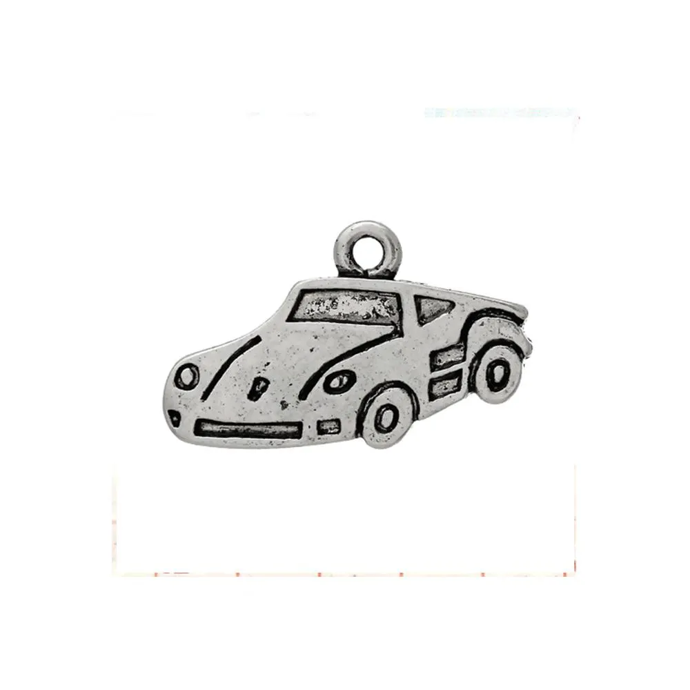 10 Pcs Tibetan Silver TRAVEL CAR 20mm Charms Pendants, Lead & Nickel Free Metal Charms Pendants Beads