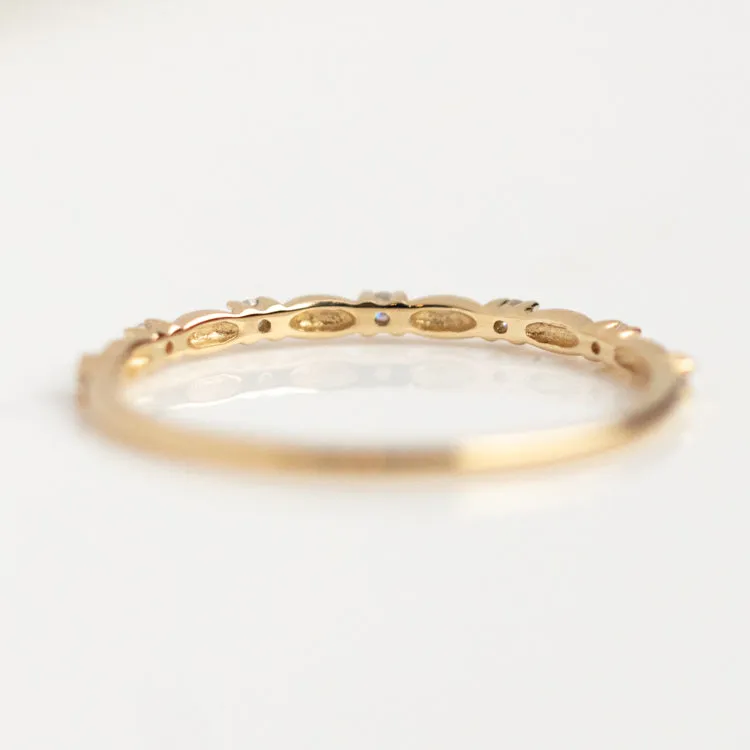 14k Delicate Diamond Celebration Band