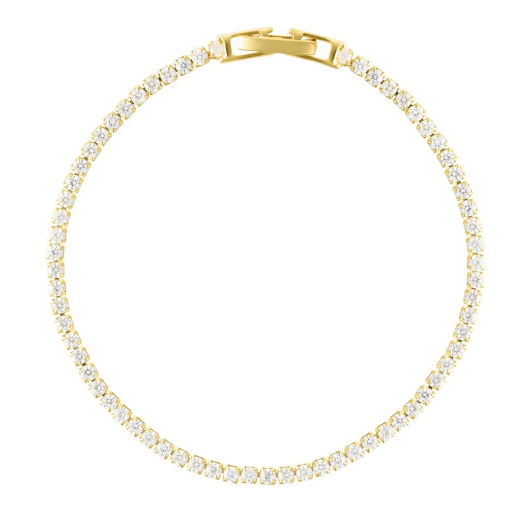 14k Gold Plated Micro Tennis Bracelet