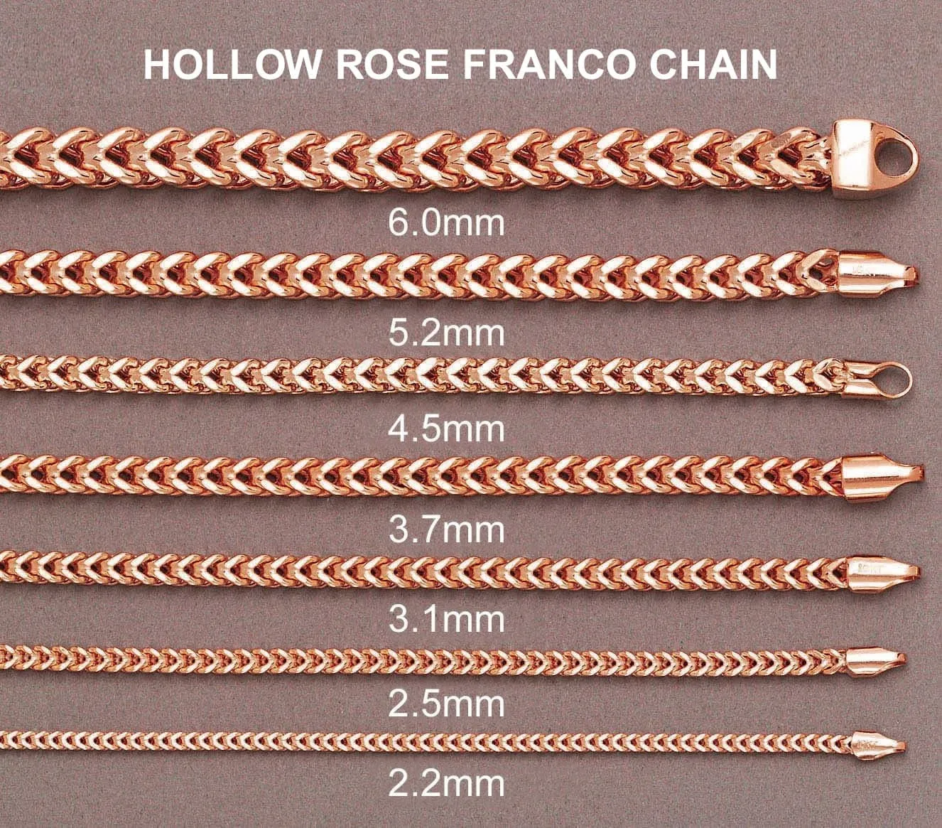 14K Rose Gold Bracelet Semi Solid  Franco