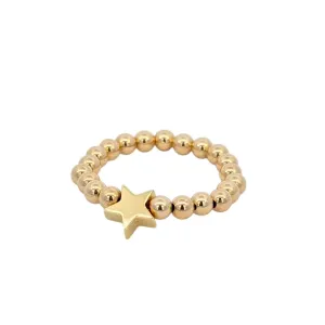 14kt Gold Filled Stacking Ring - Star Pendant Ring