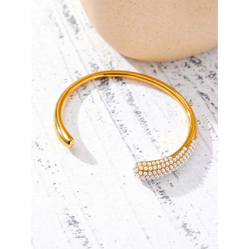 18K Gold Color Cuff Bracelet