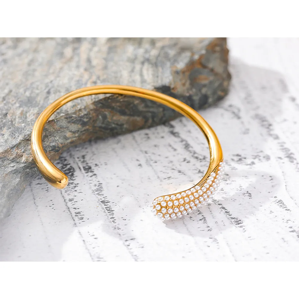 18K Gold Color Cuff Bracelet