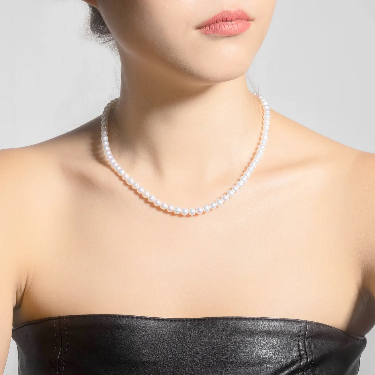 18K Top Grade Freshwater Pearl Necklace KN00102