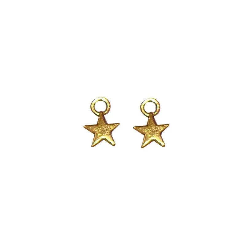 30 Pcs Tibetan Gold Tone Little Star 11X8mm Charms Pendants