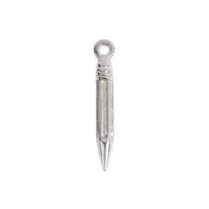 5 Pcs Tibetan Silver Pencil School Office Teacher Graduation 24X4mm Charms Pendants