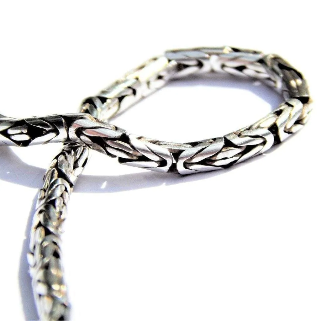 925 Sterling Silver Byzantine Chain