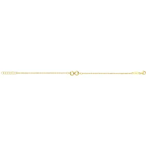 9CT GOLD INFINITY BRACELET