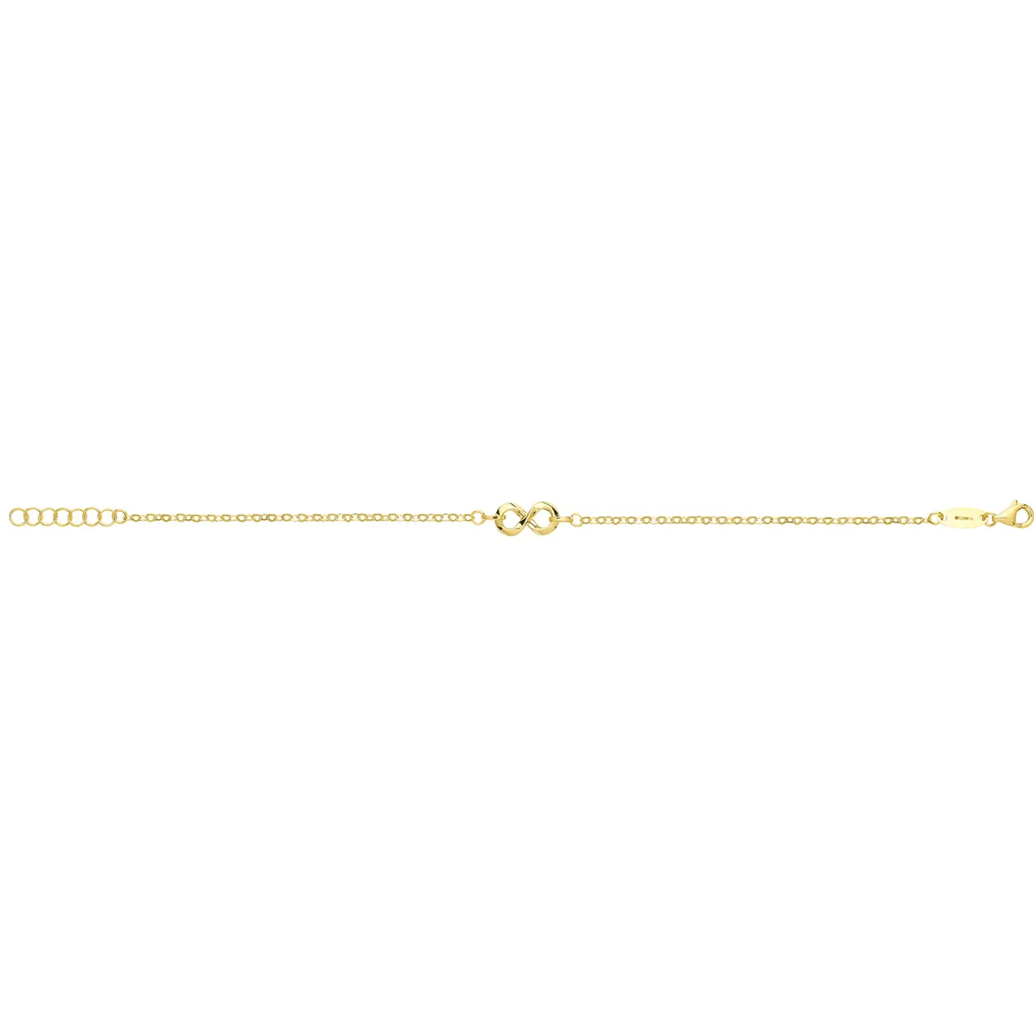 9CT GOLD INFINITY BRACELET