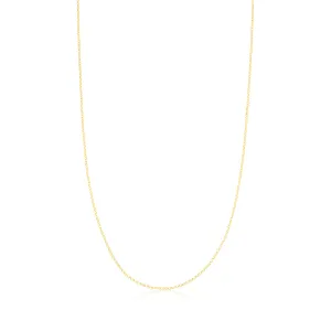 9ct Yellow Gold 40cm Round Belcher 35 Gauge Chain