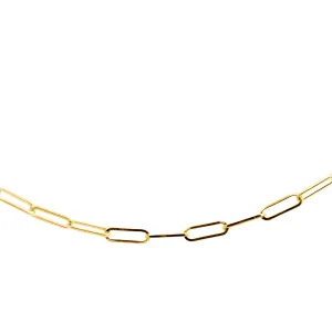 9ct Yellow Gold 50cm Paperclip Chain