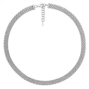 Acotis Silver Necklace Rhodium Plated Watch Link G3305