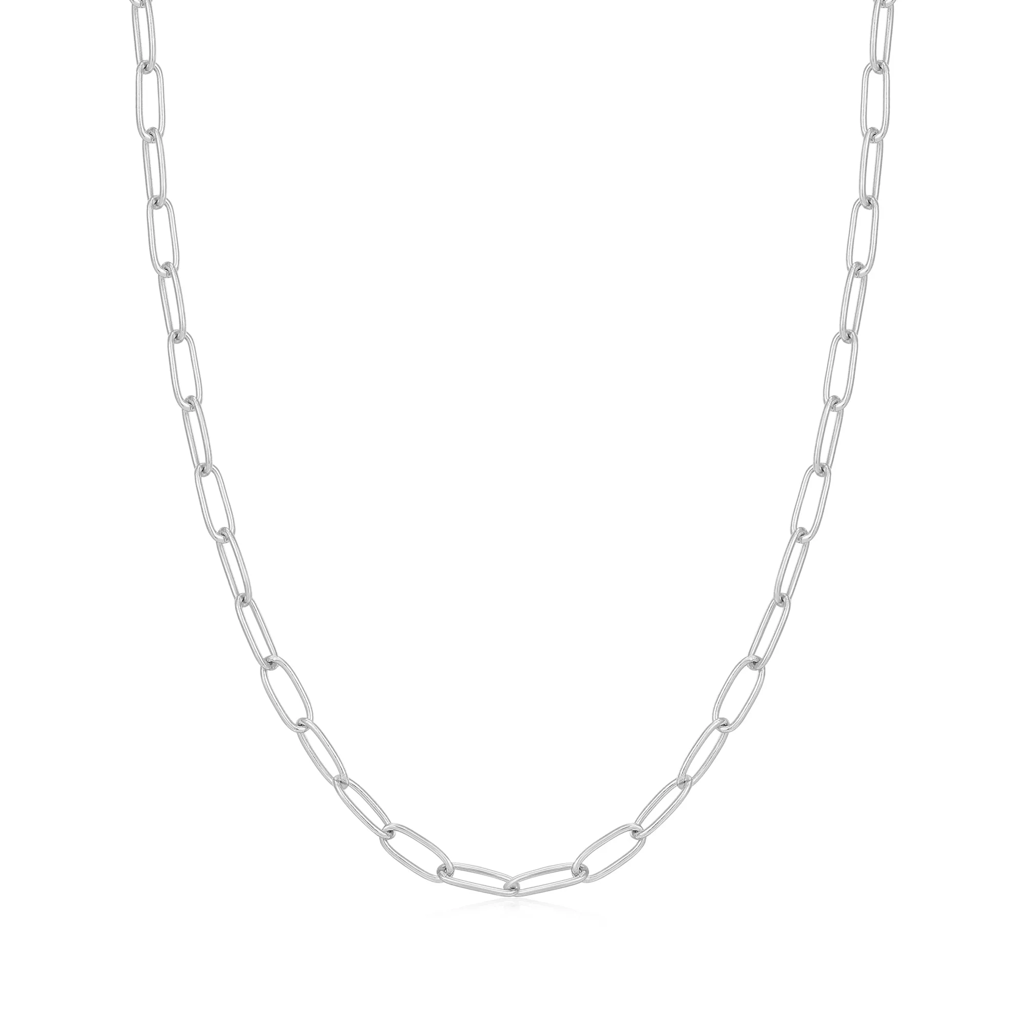 Ania Haie Silver Link Charm Chain Necklace