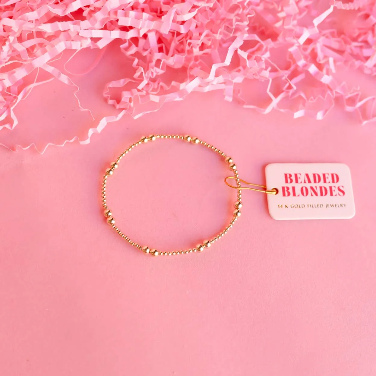 Beaded Blondes - Leah Bracelet in Gold