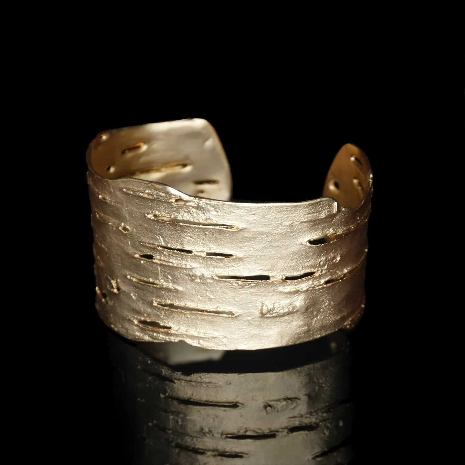 Birch Bark Cuff - Gold