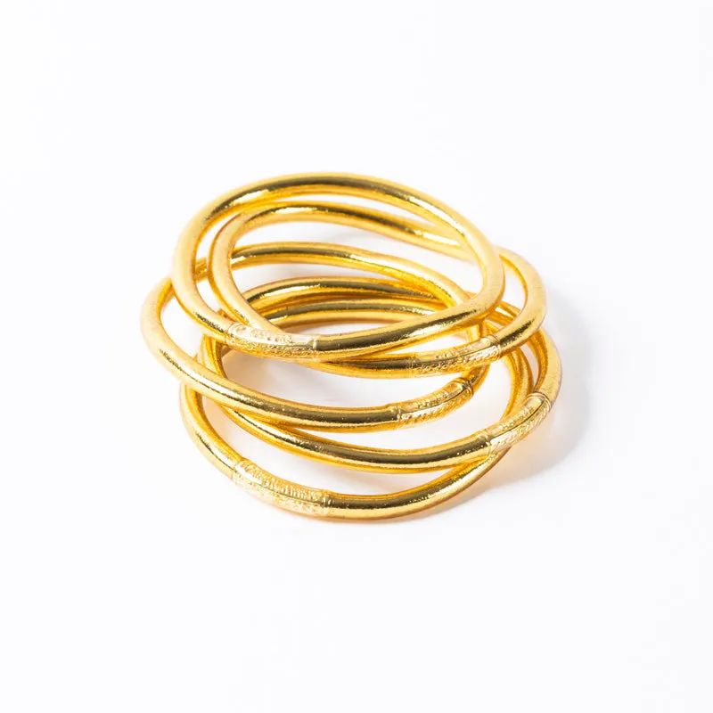 BUDDHIST BANGLE | THICK | GOLD