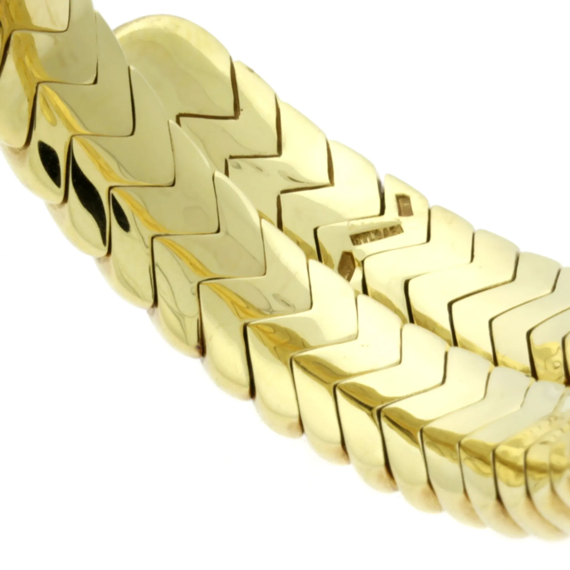 Bulgari Spiga Gold Wrap Bracelet