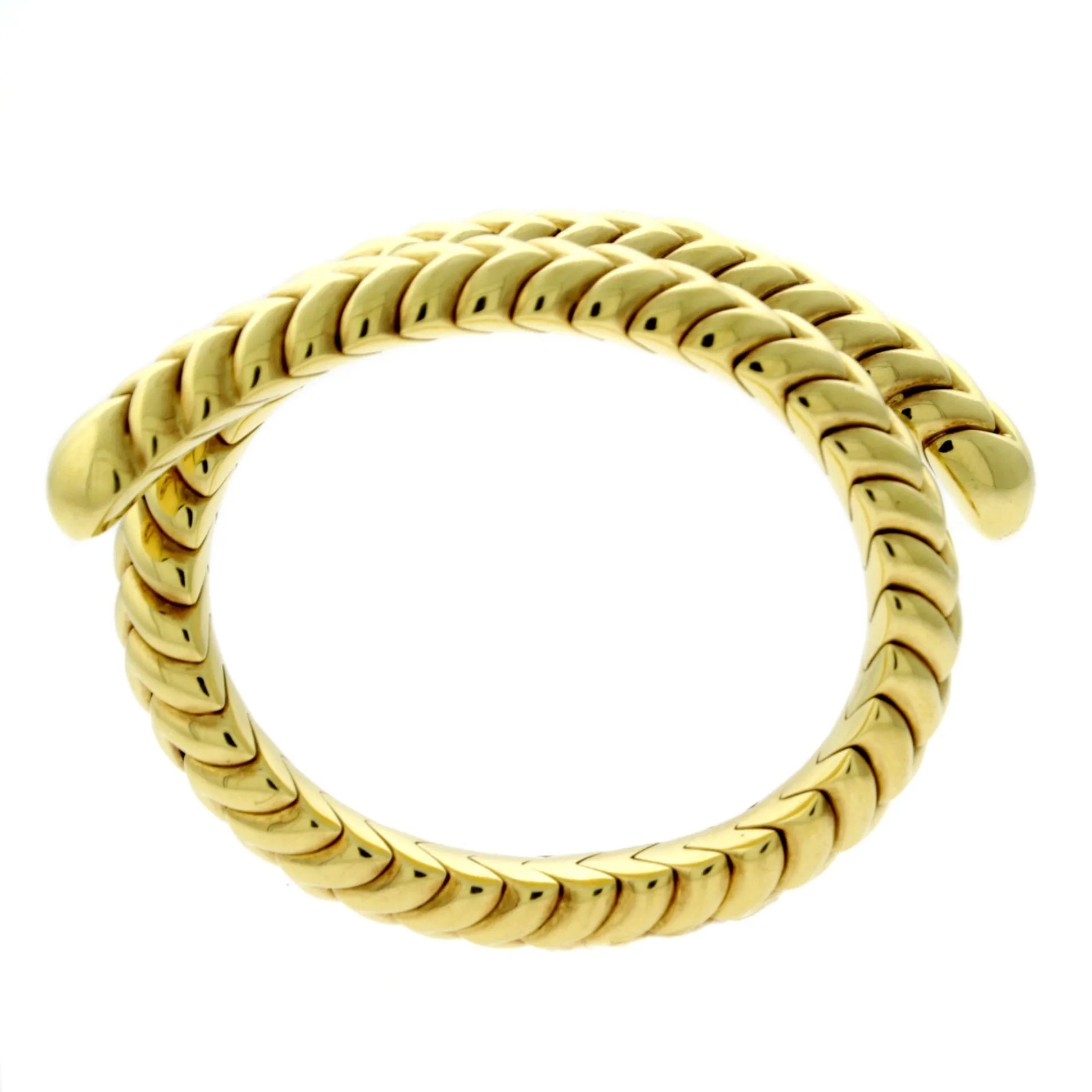 Bulgari Spiga Gold Wrap Bracelet