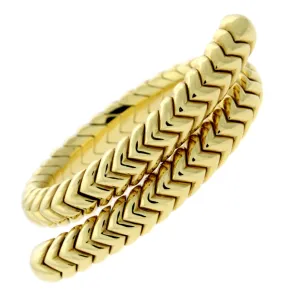 Bulgari Spiga Gold Wrap Bracelet