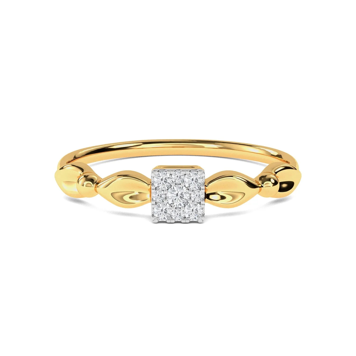 Centre Square Arch Curve Ring