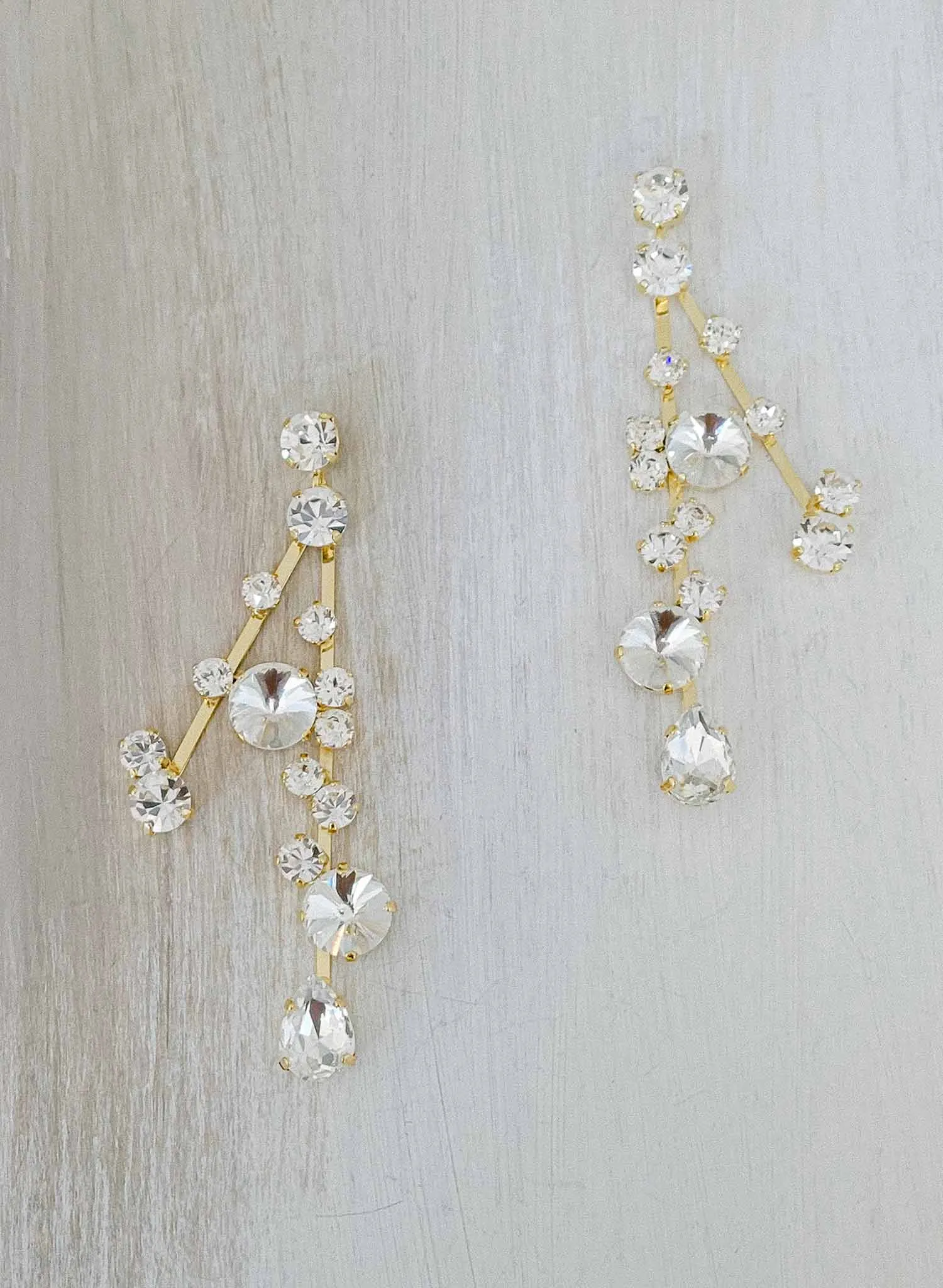 Crystal constellation bridal earrings - Style #2377