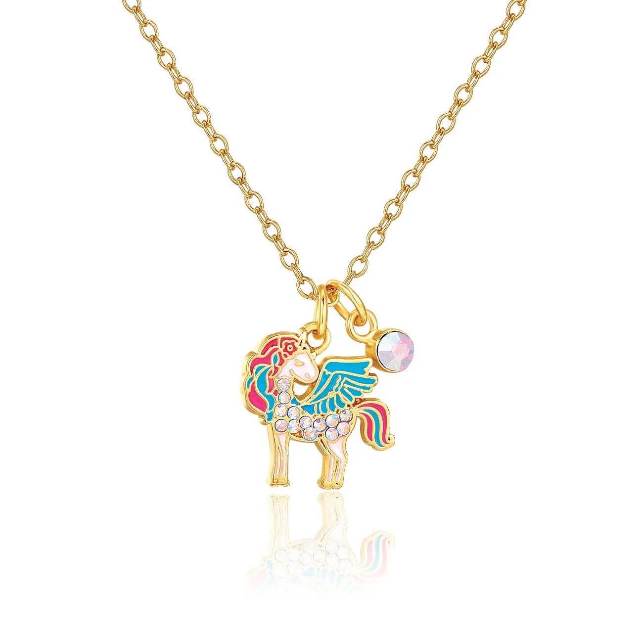 Crystal Necklace & Lever Back Gift Set | Unicorn Magic