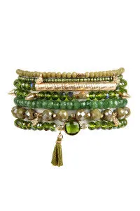 Crystal Stone Stack Bracelets