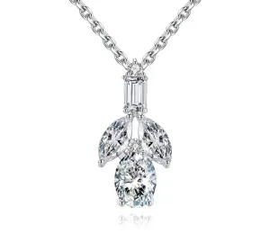 Cubic Zirconia Pendant Chain Necklace