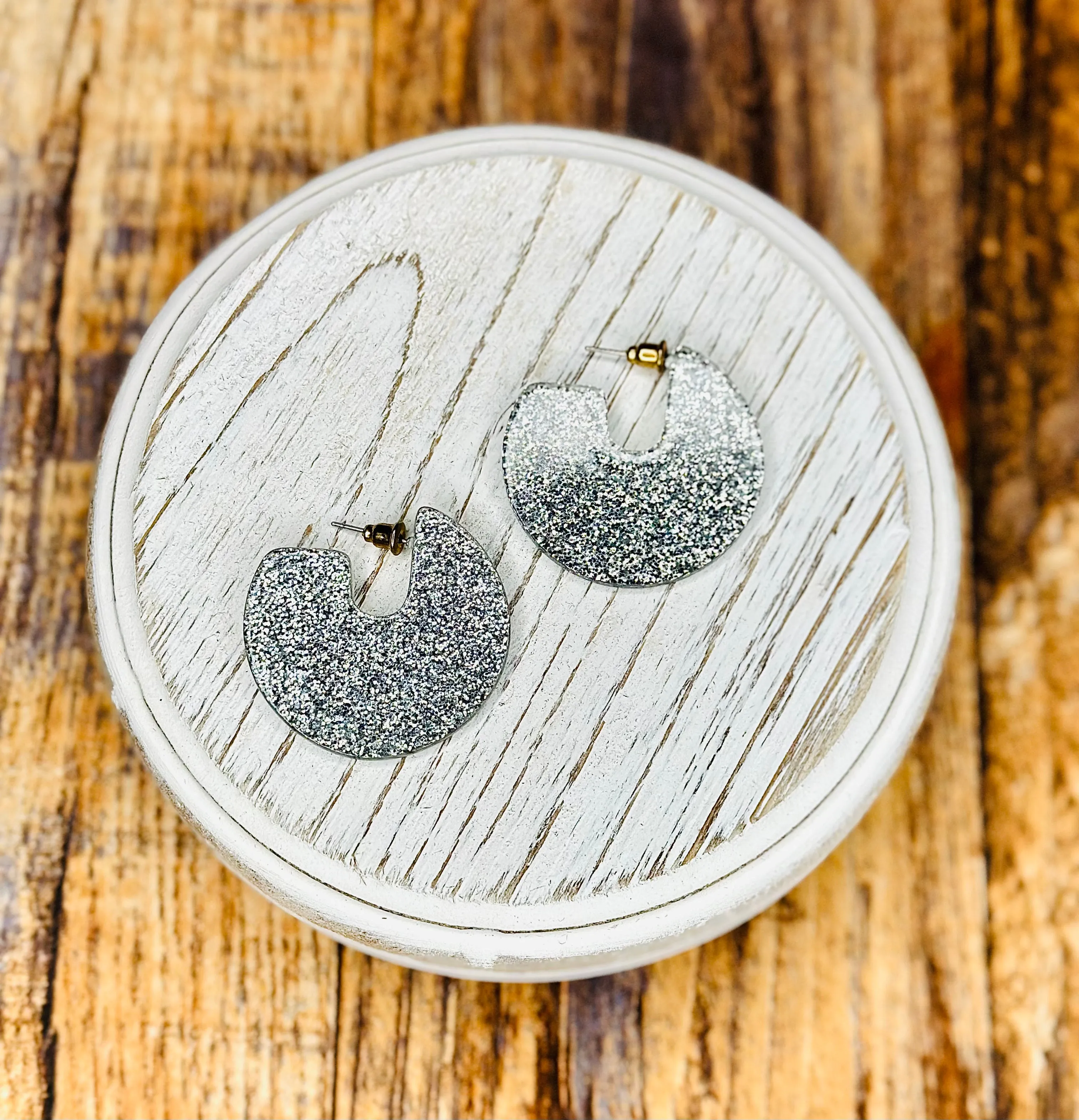 Dainty Sparkly Glitter Earrings