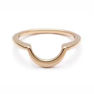 Delicate Crescent Band - 14k Gold