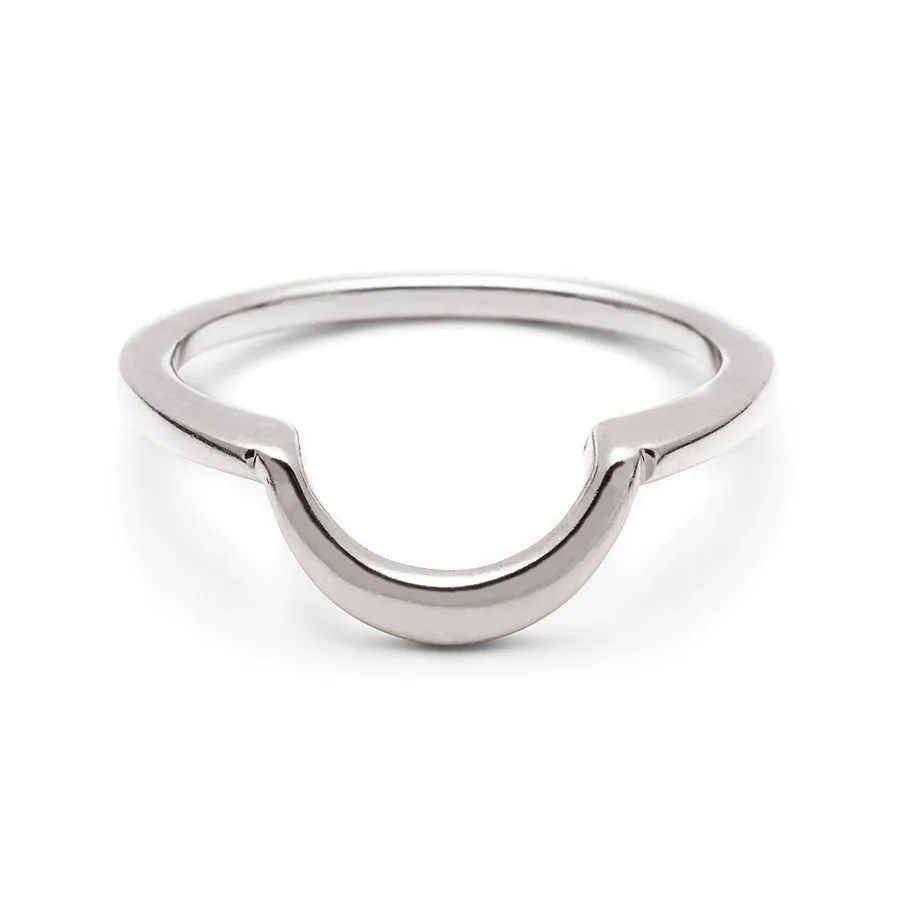 Delicate Crescent Band - 14k Gold