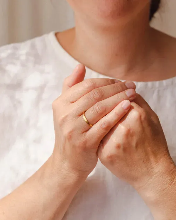 Delicate Slim Signet Ring