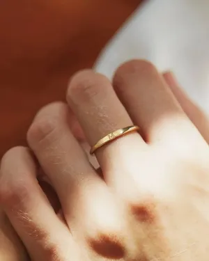 Delicate Slim Signet Ring