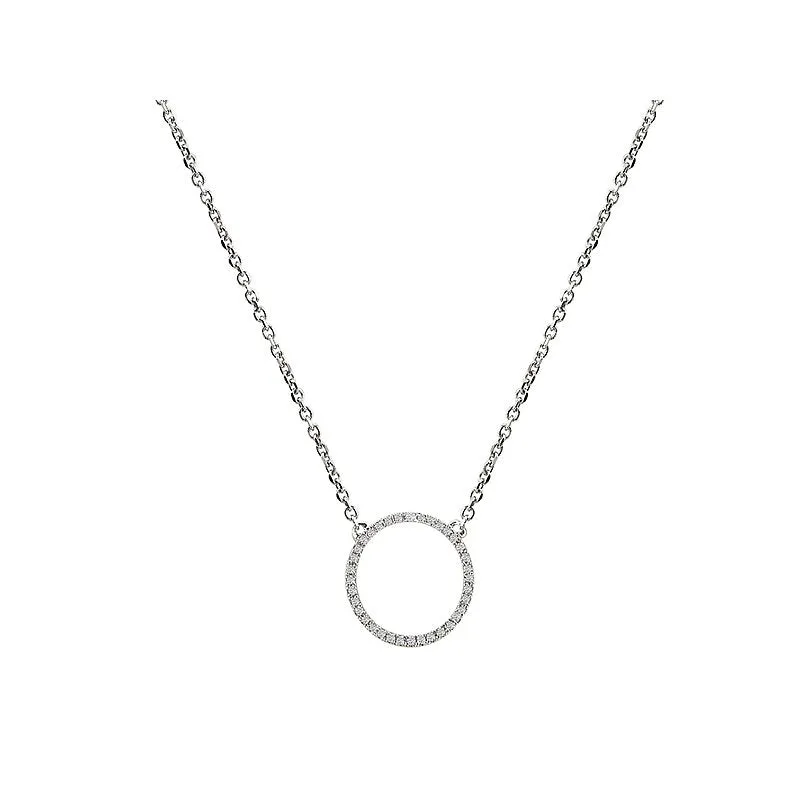 Diamond Circle Necklace