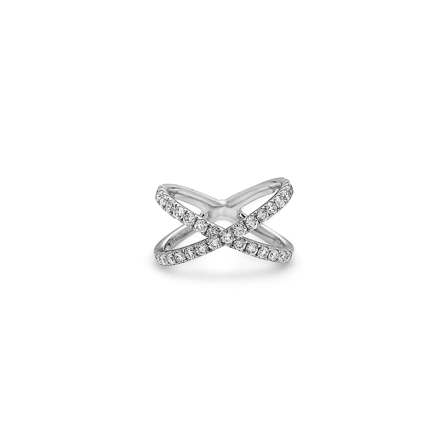 Diamond Delicate X Ring