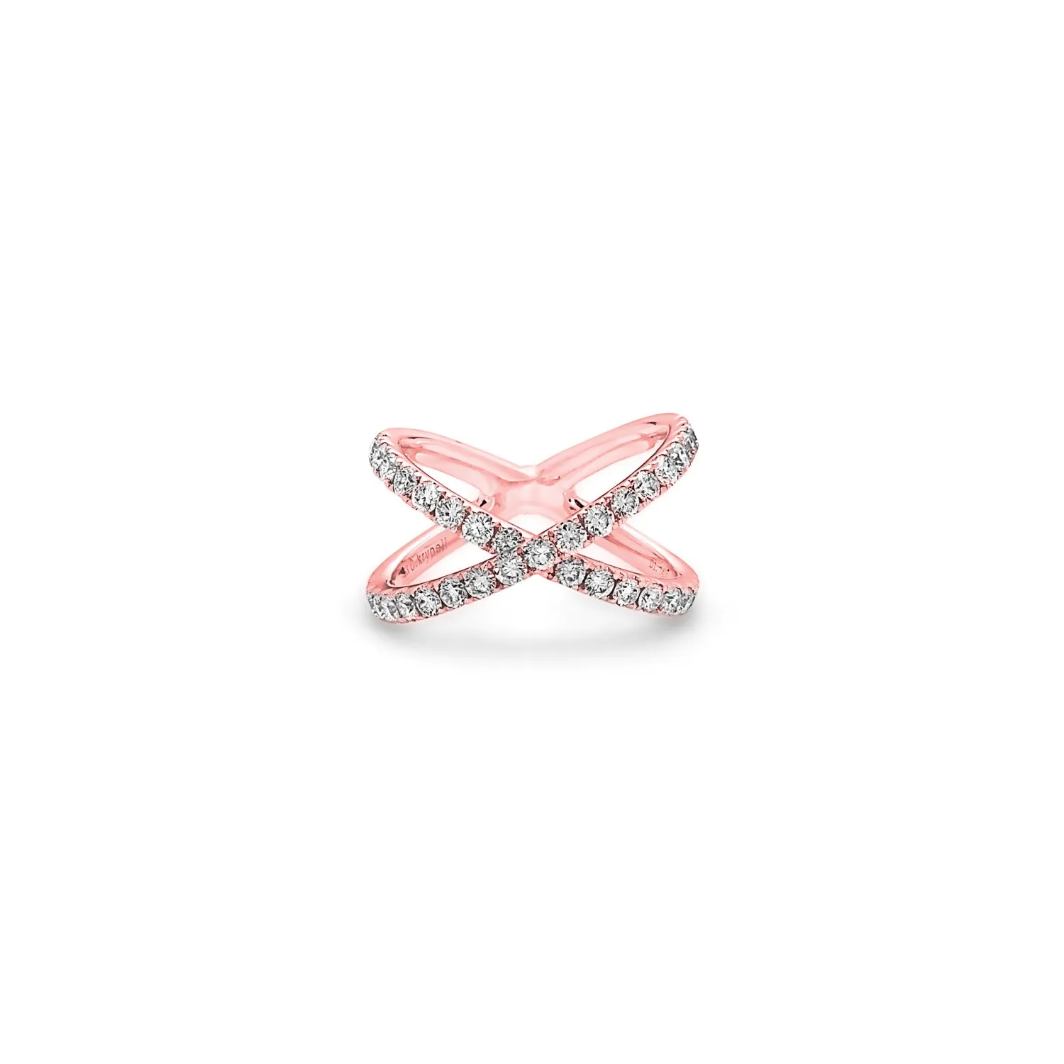 Diamond Delicate X Ring