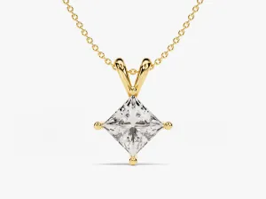 Double Bail Moissanite Solitaire Pendant (1.00 CT)