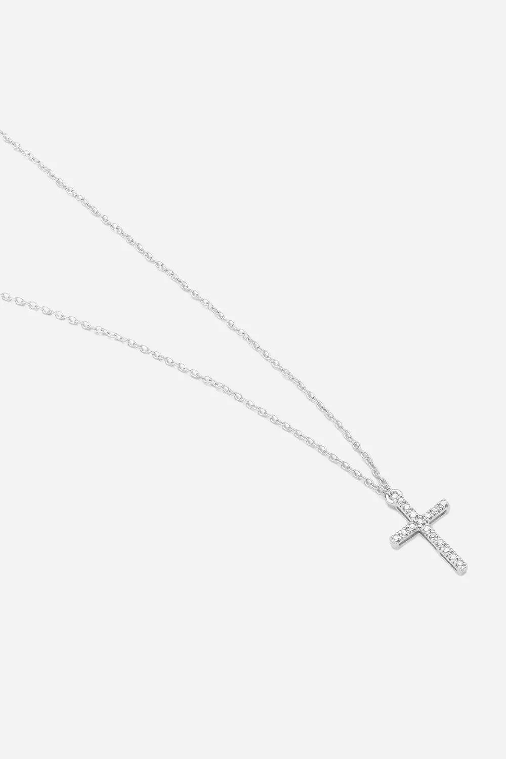 Ella Stein Believe Cross Pendant Necklace in Sterling Silver