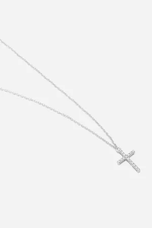 Ella Stein Believe Cross Pendant Necklace in Sterling Silver