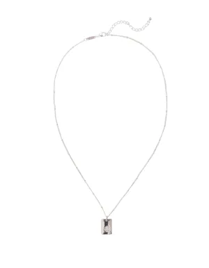 Elly Lou June Flower Necklace- Silver