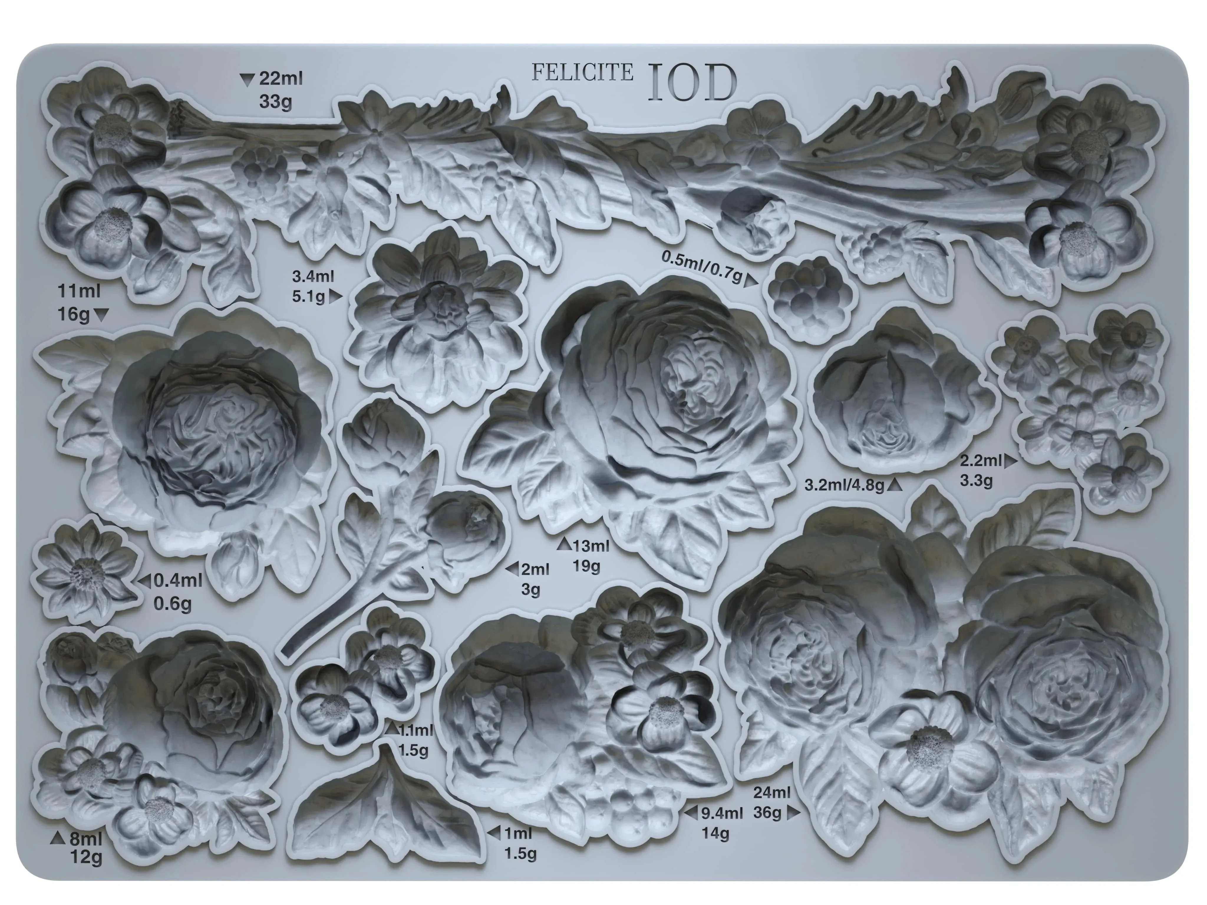 Felicite 5x7 IOD Mould