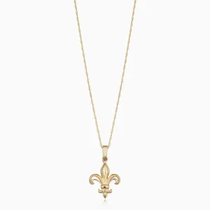 Fleur De Lis Pendant Necklace