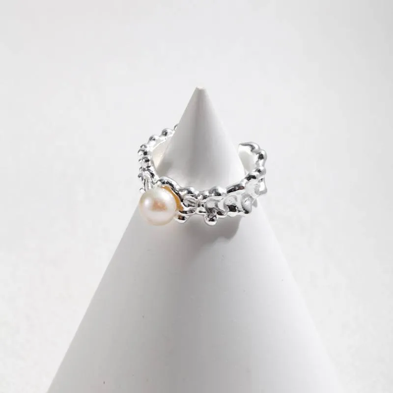 Freshwater Pearl Ring Silver