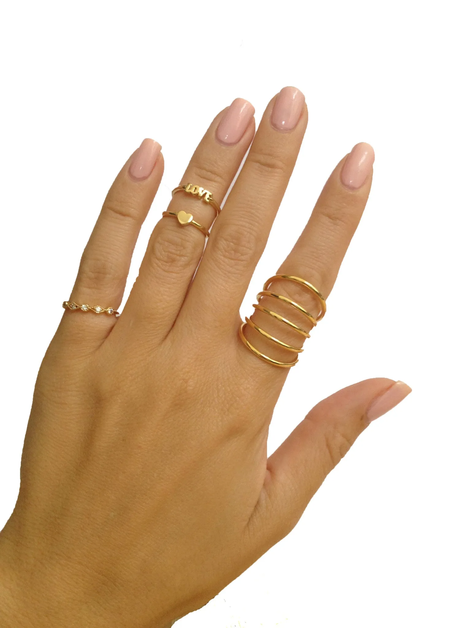 Gold Spiral Ring