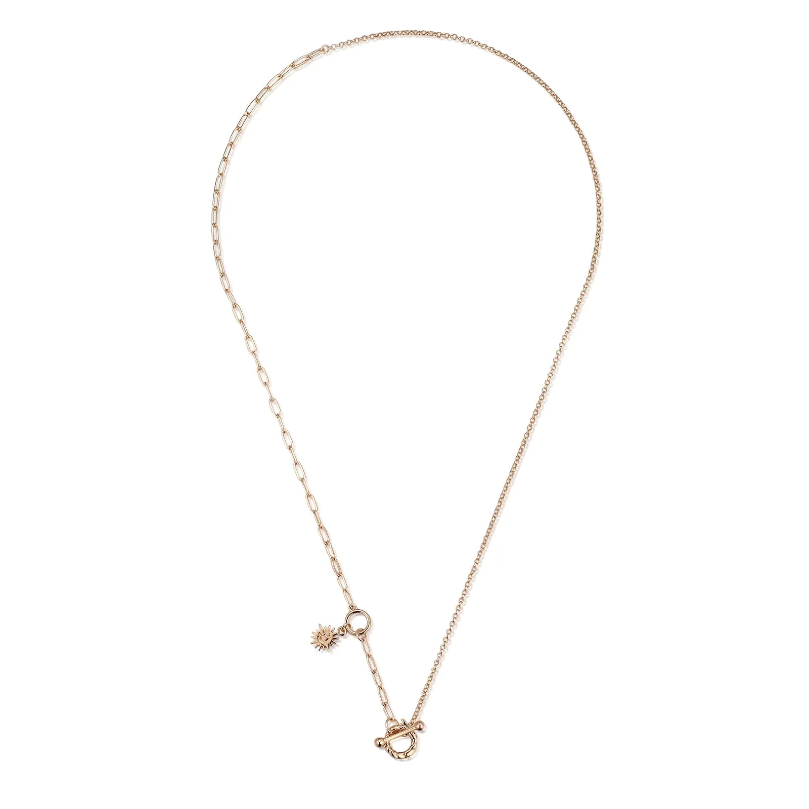 Gold Toggle Lariat 2-way Necklace