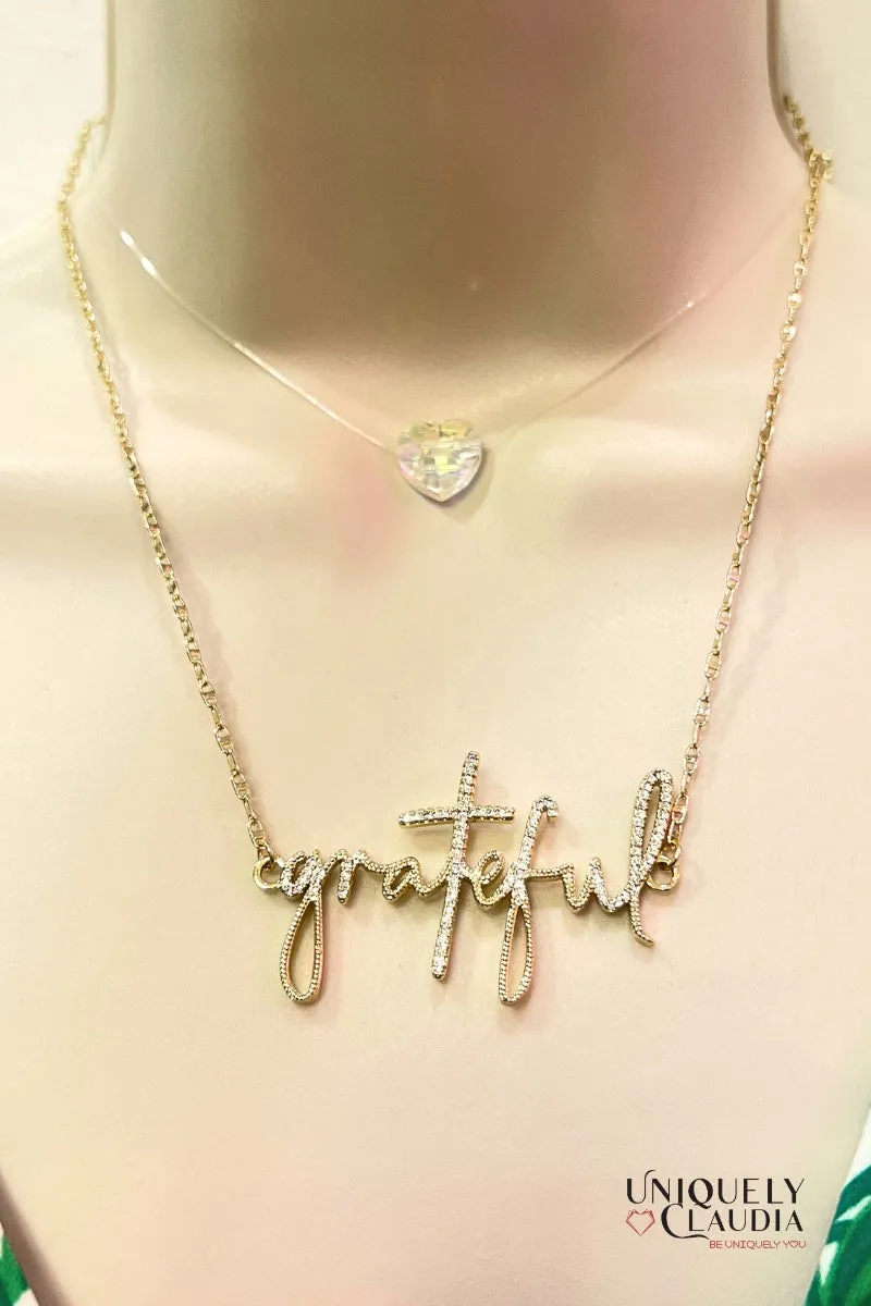 Grateful 14K Gold-Plated Necklace