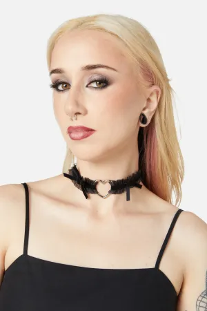 Heart Bow Choker