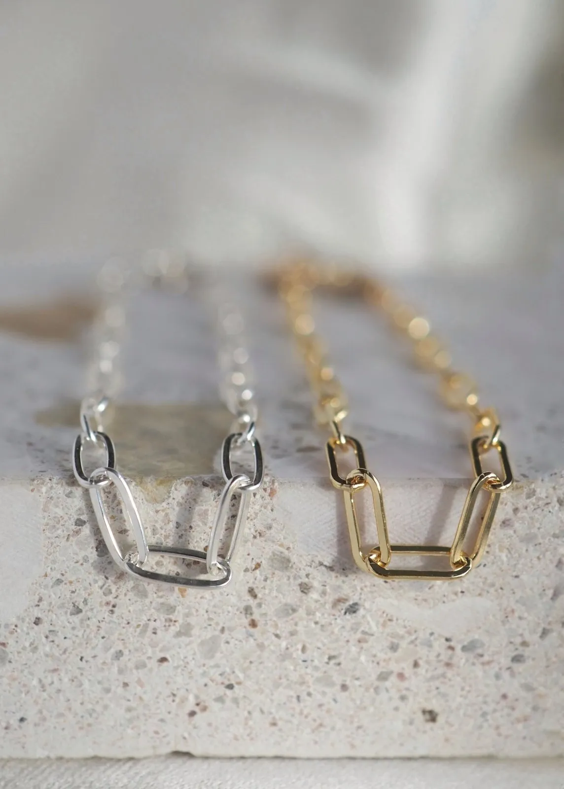 Heavy Paperclip Chain Bracelet - Gold Filled